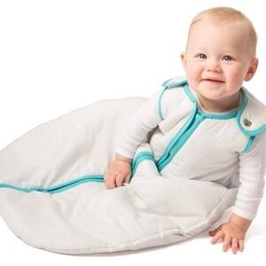 Baby Deedee Sleep Nest Large 18-36m 25-35lb Sleep Sack Quilted Gray White